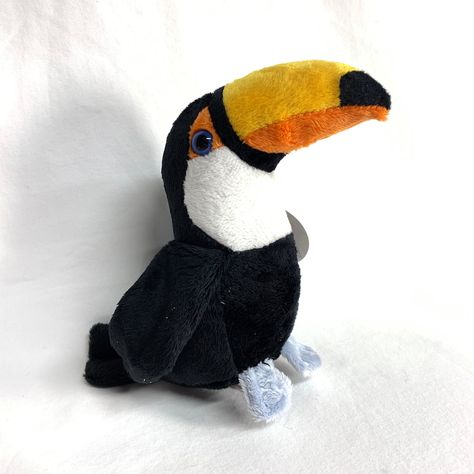 Plush Toucan Bird Bird Stuffed Animal, Stuff Toys, Toucan Bird, Purple Bird, Bullfinch, You're Amazing, Cute Birds, Animal Crafts, Made In China