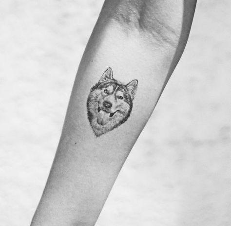 24 Siberian Husky Tattoo Designs For Men and Women Husky Ear Tattoo, Husky Tattoo Siberian, Gin Gan, Siberian Husky Tattoo, Husky Tattoo Design, Husky Tattoo, Tattoo Shoulder, Stylish Tattoo, Tattoo Designs For Men