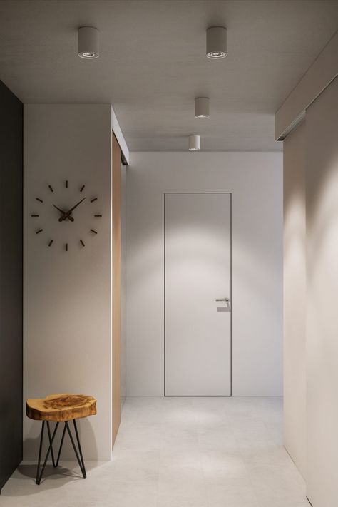 Snigeri by Geometrium (2) Vstupná Hala, Modern Interior Door, Frameless Door, Pine Doors, Living Room Ceiling, Internal Doors, Design Lab, Interior Door, 인테리어 디자인