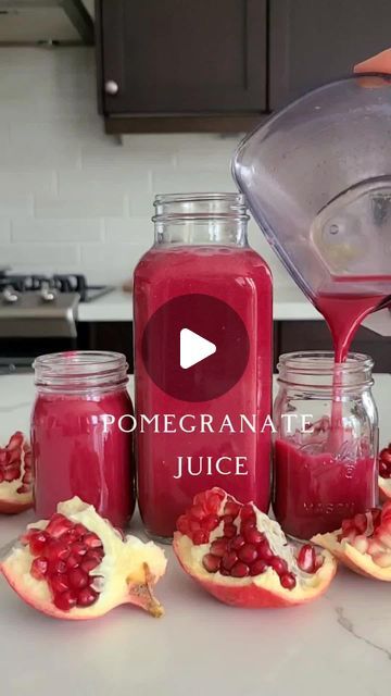 Sip of Nectar 🌺 on Instagram: "Start your day off right with a delicious and nutritious pomegranate juice! Here, I use 8 Pomegranates that yield 800 ml of juice. Pomegranate juice is loaded with antioxidants and other nutrients that can improve your heart health, reduce inflammation, and aid in digestion. The health benefits of pomegranate juice are due to the presence of potent antioxidants that fight disease and promote healthy cell function. Pomegranate is also great for reducing inflammation and helping with digestion. #juicing #juicerecipe #juicer #juicingforhealth" Pomegranate And Orange Juice, Homemade Pomegranate Juice, Benefits Of Pomegranate Juice, Pomegranate Juice Recipe, Pomegranate Juice Benefits, Health Benefits Of Pomegranate, Pomegranate Benefits, Cell Function, Reducing Inflammation