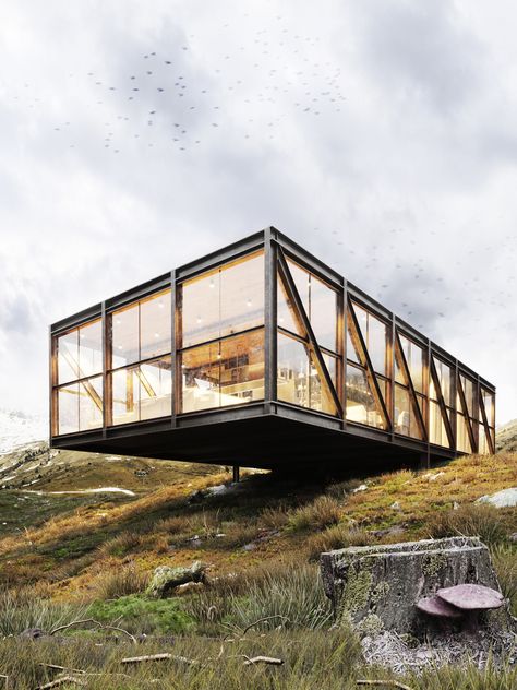 Slope Architecture, Peru House, Cantilever House, Wedding Diys, Floating Architecture, Civil Construction, Archi Design, Container Architecture, London Architecture