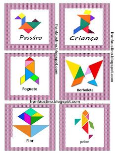 Pedagoga Francislene Faustino: JOGO TANGRAM English Lessons, Card Games, Origami, Preschool, Gaming Logos, Art, Pre School