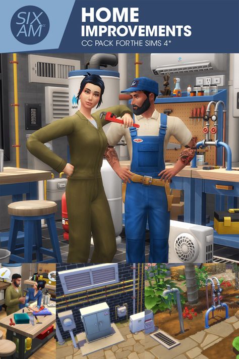 #sims4CC #SimsBuildBuyCC #Sims4Mods Sims 4 Fire Extinguisher Cc, Sims 4 Water Heater Cc, Sims 4 Engineer Cc, Sims 4 Janitor Cc, Sims 4 Tools Cc, Off The Grid Cc Sims 4, Sims 4 Cc Mechanic, Sims 4 Mechanic, Sims 4 Gas Station Cc