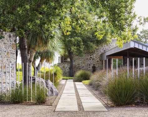 Andrea Cochran's California garden | House & Garden Napa Valley Landscape, Andrea Cochran, Rectangular Swimming Pools, Naturalistic Garden, Valley Landscape, Agricultural Buildings, California Garden, Outdoor Patio Space, Replant