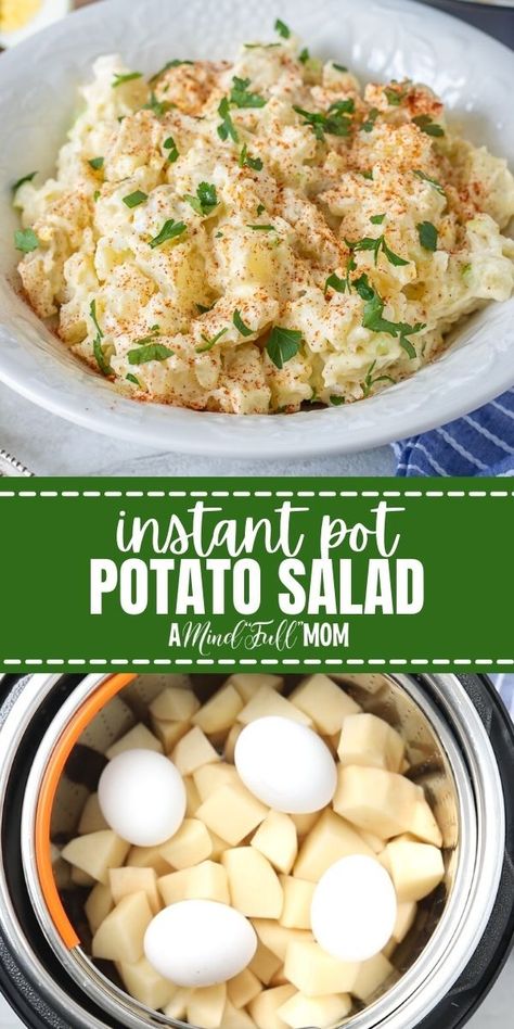 Instant Pot Potato Salad, Countertop Cooking, Dill Potato, Salad Macaroni, Crockpot Express, Potato Salad Healthy, Potato Salad With Egg, Easy Potato Salad, Electric Pressure Cooker Recipes