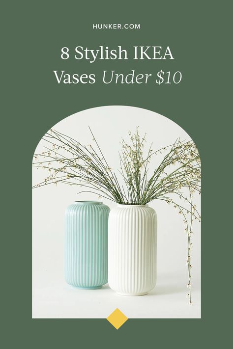 At IKEA, there are some seriously chic vases that won't break the bank, whether you need one to liven up your workspace or complete your tablescape. Check out some of the vases we're adding to our cart below. #hunkerhome #ikea #ikeavases #vasedecor #stylishvase Ikea Vase, Light Pink Decor, Ikea Vases, Eclectic Decorating, Quirky Vases, Bold Decor, Best Ikea, Romantic Look, Pink Decor