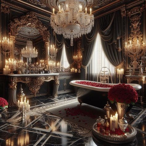 Gothic Bathroom Opulent Materials