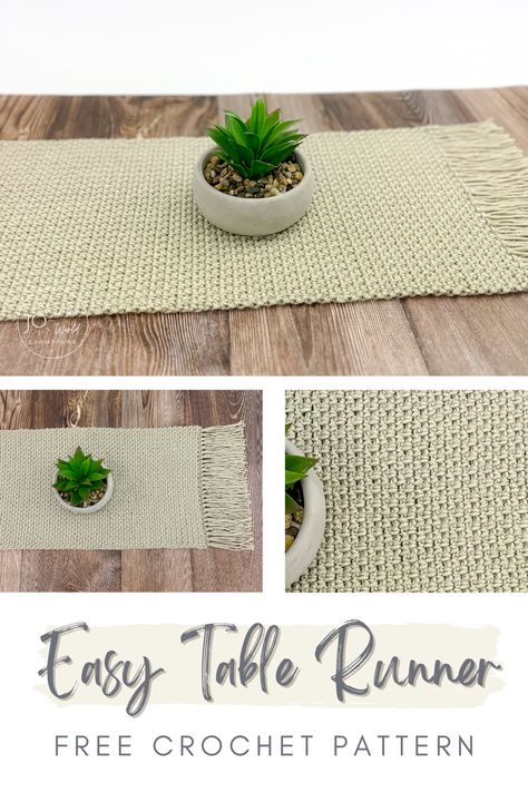 Transform your dining area with our enchanting Crochet Table Runner Pattern. Elevate your decor with this intricate design, adding a touch of warmth and style to every mealtime. Modern Haken, Table Runner Tutorial, Table Runner Diy, Table Cloth Decorations, Crochet Pattern Instructions, Crochet Placemats, Crochet Table Runner Pattern, Crochet Table, Crochet Table Runner