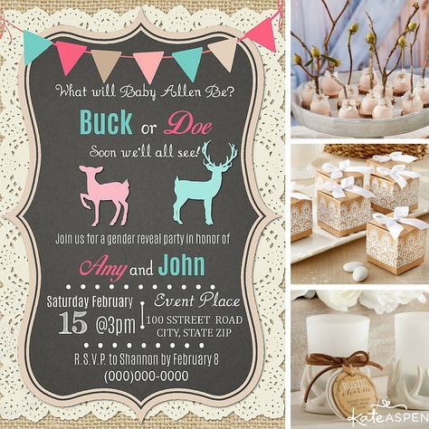 Rustic Gender Reveal, Country Gender Reveal, Princess Frame, Bee Gender Reveal, Gender Reveal Party Theme, Gender Reveal Themes, Burlap And Lace, Gender Party, Invitation Diy