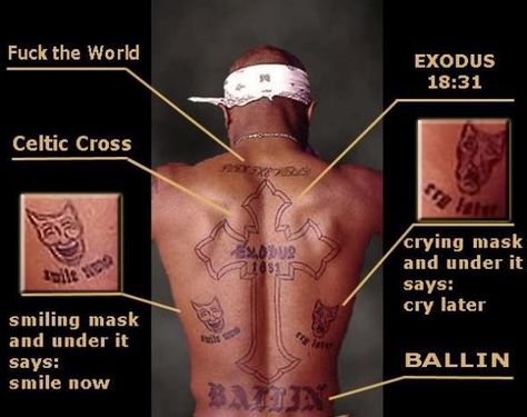 Tupac's back tattoos Makaveli Tattoo, Tupac Nails, Tupac Smile, 2pac Tattoos, Tupac Tattoo, Tupac Makaveli, Tupac Art, 2pac Quotes, Tupac Wallpaper