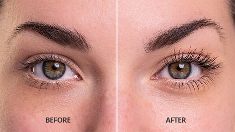 Youth Mascara before and after photo Mascara Tricks, Clumpy Mascara, Lash Conditioner, Mascara Eyes, Immunity Support, Apply Mascara, Better Eating, Mascara Tips, How To Apply Mascara