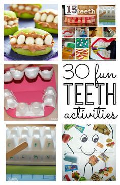 Dental Health Month! Great tips for teaching your kids about their teeth and super creative teeth crafts and teeth activities for kids. Great for toddler, preschool, kindergarten and elementary age kids! Teeth Activities For Kids, Teeth Activities, Dental Health Week, Dental Health Preschool, Teeth Tips, Kids Dental Health, Dental Health Activities, Dental Health Month, Adolescent Health