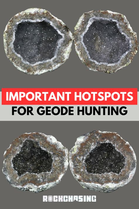 Looking for geode hunting hotspots? Explore the best locations where geodes are commonly found and start your adventure! Geode photo provided by Fossilera Geode Hunting, Volcanic Rock, Amethyst Geode, Agate Geode, Organic Matter, Minerals And Gemstones, Rock Hounding, Amethyst Quartz, Best Location