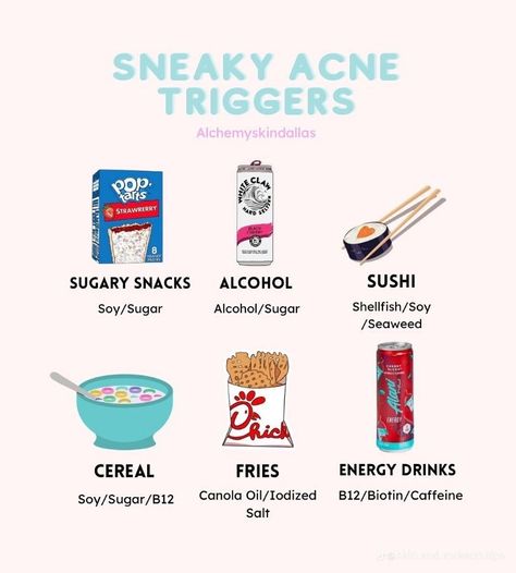 Food For Acne, Aesthetic Health, Health Aesthetic, Esthetician Marketing, Bad Acne, Natural Face Cleanser, Acne Skincare Routine, Muscle Food, Healthy Weight Gain