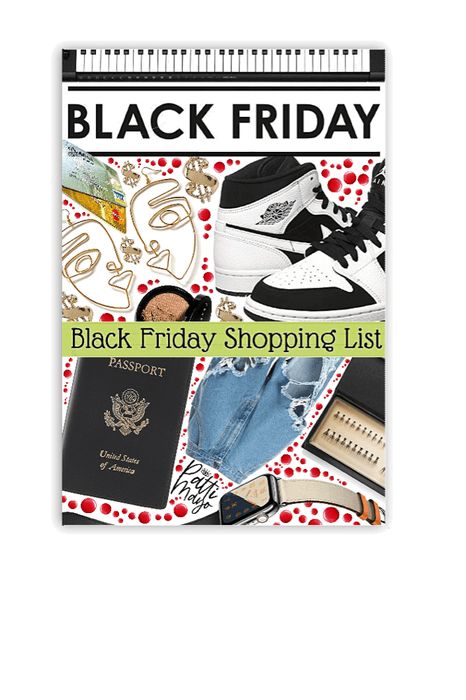 BLACK FRIDAY SHOPPING LIST 🛍 Outfit | ShopLook Black Friday Shopping List, Friday Wishes, Outfit Maker, Outfit Shoplook, Black Friday Shopping, Shopping List, Black Friday, Book Cover, Polyvore