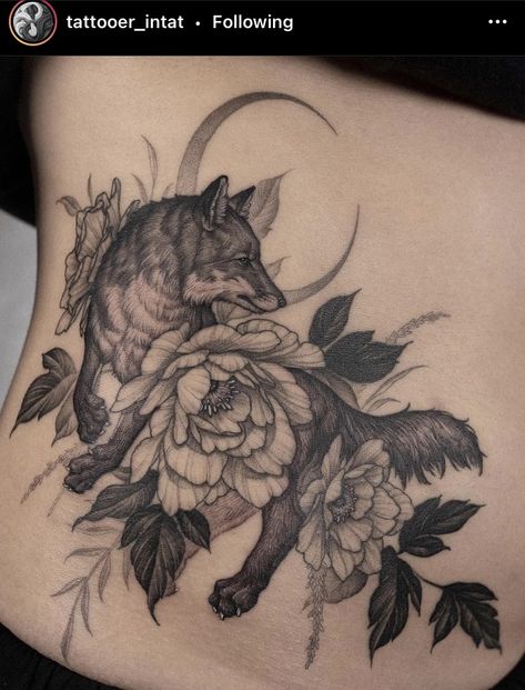 Fox Stomach Tattoo, Animal Stomach Tattoos, Ear Tattoo Butterfly, Tattoos Fish, Tattoo Fishing, Coyote Tattoo, Dog Ear Tattoo, Side Stomach Tattoos, Fishing Tattoos