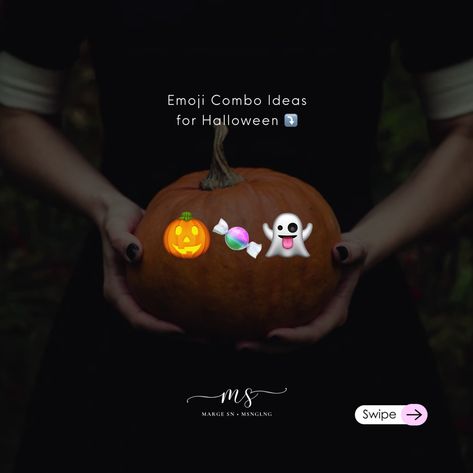 Emoji Combo Ideas for Halloween 🫶🏻🥰 #emojicombo #emoji #cuteemoji #fyp #tipsandtricks #margesn Ideas For Halloween, Cute Emoji, Halloween, Quick Saves