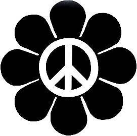 Peace Sign Emblem Daisy Flower Hippy VW Decal Sticker Pick Your Color Panneau Stop, Peace Sticker, Logo Game, Hippie Aesthetic, Cute Shirt Designs, Cricut Craft Room, Cricut Creations, Hippie Art, Cricut Projects Vinyl