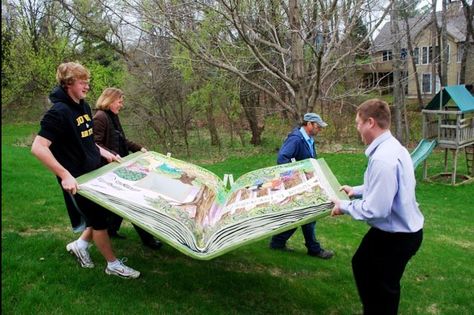 Giant Book Prop Diy, Scholastic Book Fair, Johnson County, Edible Bouquets, Altered Book Art, Purple Wedding Flowers, Book Fair, Penguin Random House, Cool Books