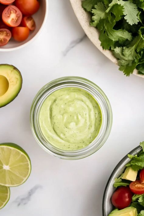 Tasty Greek Yogurt Avocado Dressing Cucumber Avacado Salad, Cheap Low Carb Meals, Avocado Dressing Recipe, Cheap Low Carb, Creamy Jalapeno Sauce, Keto Sauce, Dip For Veggies, Keto Salad Dressing, Enchiladas Healthy