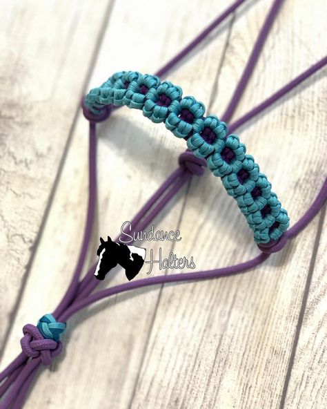 Paracord Horse Tack, Diy Halter, Horse Braiding, Rope Braids, Paracord Braids, Horse Shop, Horse Halters, Paracord Diy, Rope Halter