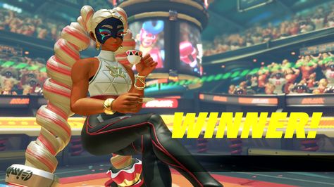 ARMS: Twintelle victory 2....But that's none of my Business Arms Twintelle, Brown Characters, Nintendo Characters, Black Anime, Gender Envy, My Business, Graphic Novel, Random Stuff, Victorious