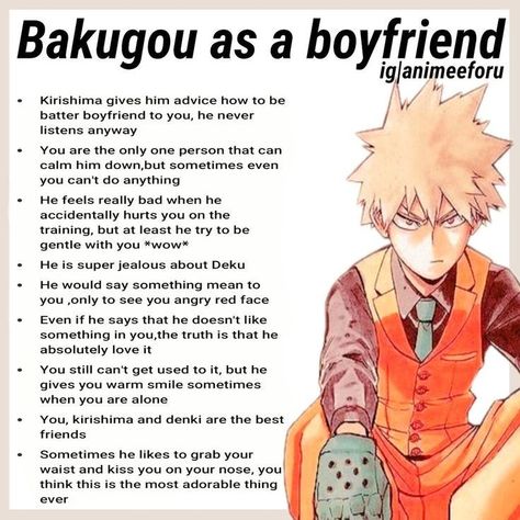 #bakugouheadcanons #bakugouboyfriend #bakugouhot #bakugoufanart Bakugo As A Boyfriend, Mha Characters As Boyfriends, As A Boyfriend, Hiro Big Hero 6, Bakugo Katsuki, Katsuki Bakugou, My Hero Academia Shouto, Bakugou Katsuki, Me Anime