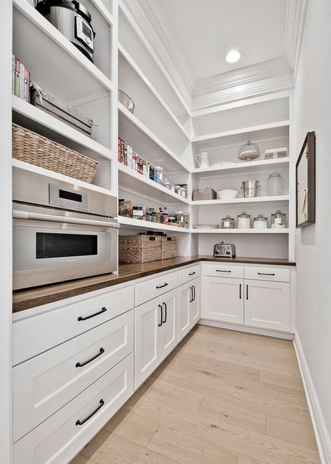 Walk In Pantry Ideas, Pantry Closet Design, Pantry Layout, Dream Pantry, House Pantry, Pantry Inspiration, Pantry Laundry Room, Pantry Laundry, Pantry Room