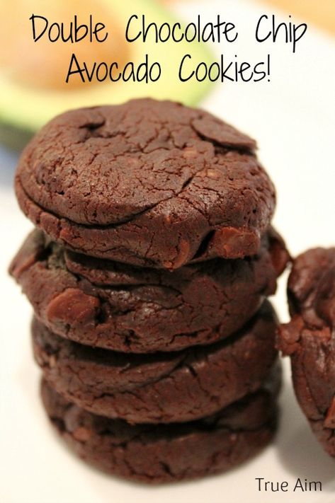 Avocado Cookies, Chocolate Avocado, Cookies Gluten Free, Avocado Chocolate, Avocado Recipes, Paleo Dessert, Gluten Free Cookies, Double Chocolate, Healthy Sweets