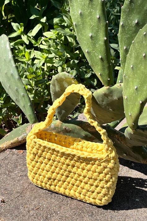 Yellow Crochet Bag, Yellow Shoulder Bag, Shoulder Bag Crochet, Mini Hand Bag, Vibrant Fashion, Intricate Crochet, Yellow Crochet, Crochet Shoulder Bag, Yellow Outfit