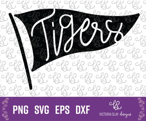 Twin Peaks Art, Tiger Silhouette, Tigers Svg, Tiger Football, Custom Business Cards, Cricut Crafts, Svg Design, Football Team, Tigers