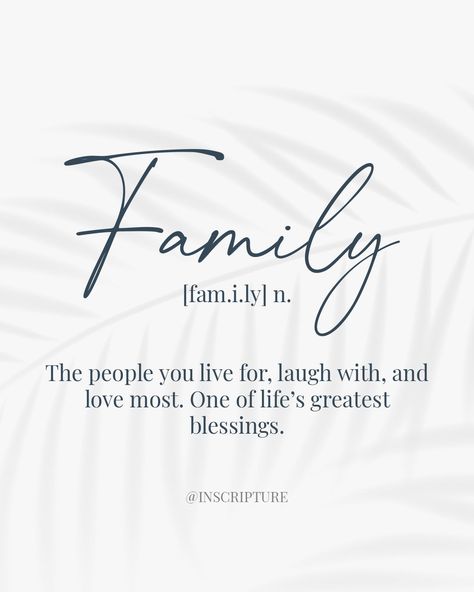 💛 FAMILY IS EVERYTHING 💛 Whether it's the family you were born with or the one you've chosen, family is a blessing. They're the people who lift you up, share the laughter, and are there through every up and down. 👨‍👩‍👧‍👦💫 No matter what family looks like for you, take a moment today to appreciate the people around you. 💖 https://www.inscripture.com/ #family #familyfirst #chosenfamily #blessedwiththebest #loveandlaughter #grateful #familytime #friends #quoteoftheday #affirmations #dailyaff... Grateful For My Family Quotes, My Family Quotes, Blessing Quotes, Love Friends, Blessed Quotes, Chosen Family, Family Is Everything, Family Jewellery, Family First