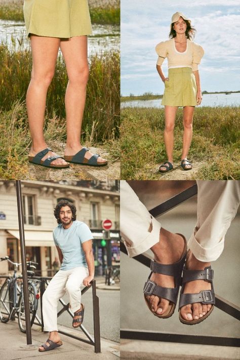 Classic design, synthetic material. So much more than only substitutes: our vegan Arizona and Sydney have a unique character all of their own. Style our timeless two-strap models with the original footbed with socks during the transitional season while you wait for the temperatures to rise. Vegan Birkenstock, Birkenstock Vegan, Vegan Sandals, Go Vegan, Animal Products, Shopping Stores, Birkenstock Sandals, Vegan Shoes, Going Vegan