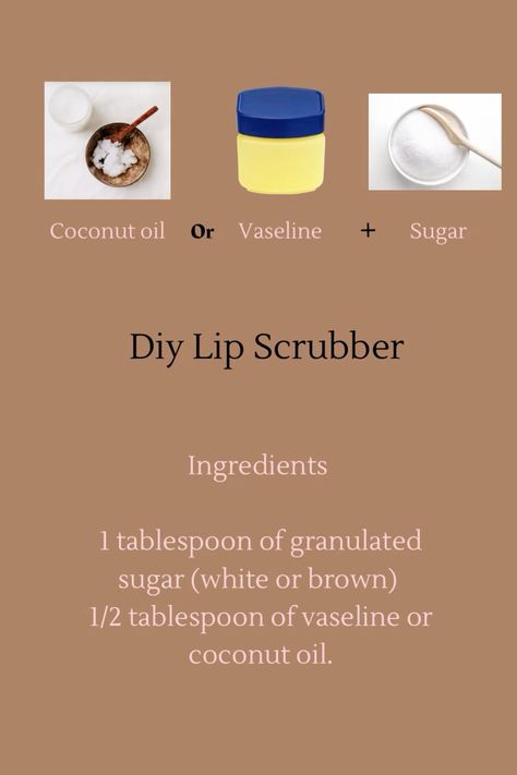 Diy Lip Scrubber Diy Spa Recipes, Coconut Water Recipes, Sugar Wax Diy, Wax Diy, Diy Lip Balm Recipes, Spa Recipes, Lip Scrub Recipe, Lavender Sugar Scrub, Lip Scrub Diy