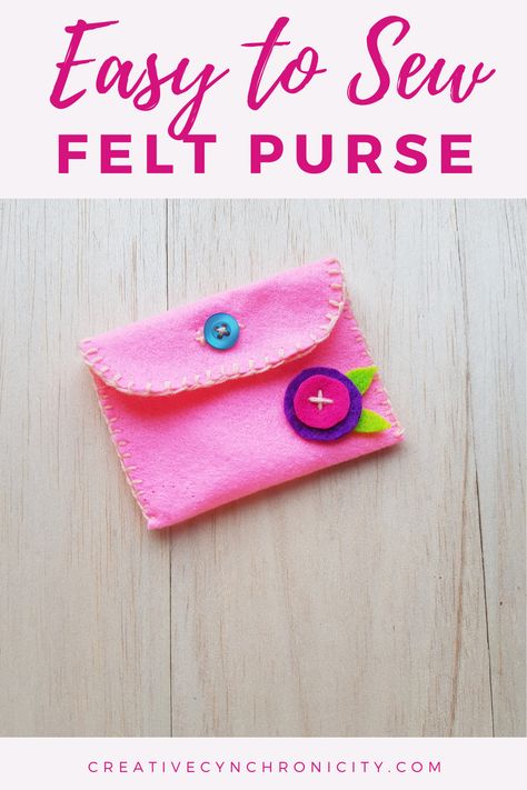 Felt Bags For Kids, Felt Coin Purse Pattern, Felt Coin Purse Diy, Easy Felt Sewing Projects For Kids, Felt Purse Diy, Felt Purse Pattern, Kidpreneur Ideas, Kids Sewing Projects Beginner, Felt Sewing Projects For Kids