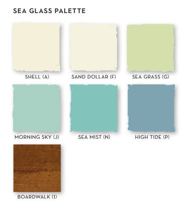 My dream design palette. I finally found it! Library Colors, Seaglass Colors, Stanley Furniture Coastal Living, Glass Palette, Coral Palette, Cottage Colors, Stanley Furniture, Sea Glass Colors, Glass Inspiration