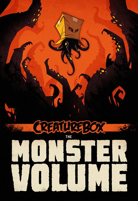 The Monster Volume on Behance Creature Box, Fantastical Creatures, Desain Buklet, Art Of Animation, Monster Illustration, Horror Posters, Monster Design, Book Projects, 2d Art