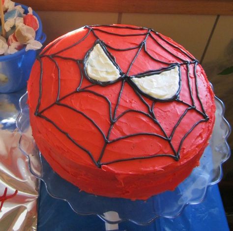 spiderman birthday cakes | Spiderman Birthday Party ~ Part 3 ~ Cake and Cookies! | Tidbit Times Spiderman Birthday Cakes, Fête Spider Man, Spiderman Cookies, Birthday Cake Kids Boys, Spiderman Birthday Cake, Spiderman Birthday Party, God Mad, Spiderman Party, Mens Birthday Party