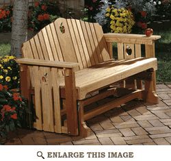 Porch Glider Woodworking Plan Outdoor Glider Chair, Porch Glider, Glider Bench, Outdoor Glider, Outdoor Furniture Chairs, Project Plan, Woodworking Bench Plans, Wood Store, Outdoor Furniture Plans