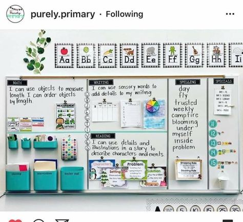 Classroom Whiteboard, Classroom Goals, Classroom Makeover, Classroom Layout, Elementary Classroom Decor, 5th Grade Classroom, Classroom Organisation, 4th Grade Classroom, 3rd Grade Classroom