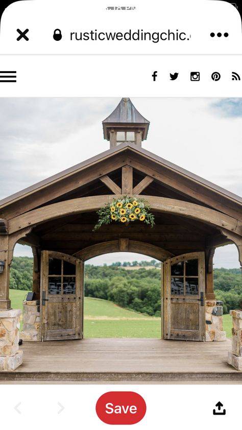 Wooden Gazebo Wedding, Rustic Wedding Venues Outdoor, Outdoor Wedding Pavilion, Farm Wedding Venue Ideas, Agrotourism Ideas Farms, Outdoor Venue Ideas, Wedding Barn Venue Ideas, Rustic Wedding Venue Ideas, Rustic Gazebo