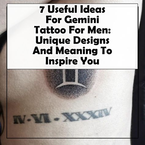 Discover the perfect Gemini tattoo for men with our guide featuring 7 unique designs that embody the essence of this zodiac sign. From intricate symbols to bold artwork, these ideas are designed to inspire your next ink. Explore the meanings behind each design and find the one that resonates with your personality. Whether you're a Gemini or just love the aesthetic, these tattoos will make a statement and showcase your individuality. Gemini Sign Tattoo Men, Gemini Sign Tattoo, Gemini Tattoo Designs, Sign Tattoo, Gemini Tattoo, Bold Artwork, Gemini Sign, Tattoo Designs Men, Zodiac Sign