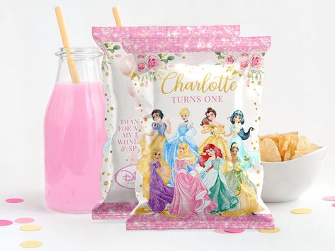 Chip Bag Template, Party Boxes, Bag Label, Bag Template, Princess Theme, Some Text, Party In A Box, Text Style, Computer Laptop