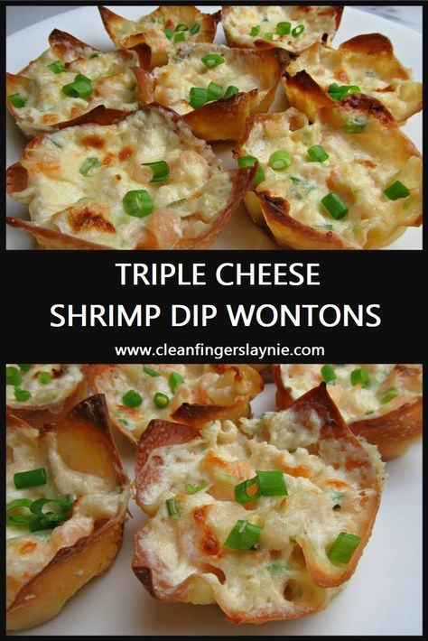 Guacamole Shrimp Wonton Cups, Shrimp Wonton Cups Appetizers, Shrimp Dips And Appetizers, Baseball Appetizers, Shrimp Appetizers For Party Finger Foods, Shrimp Wonton Recipes, Pescatarian Appetizers, Wonton Cups Appetizers, Shrimp Appetizers Easy