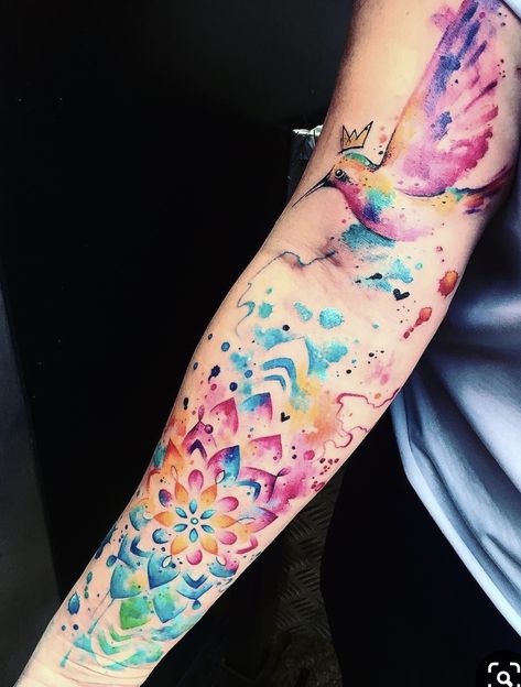 Freedom Tattoo, Watercolor Tattoo Sleeve, Hamsa Tattoo Design, Hamsa Tattoo, Tattoos Mandala, Geniale Tattoos, Tatuaje A Color, Full Sleeve Tattoos, Diy Tattoo