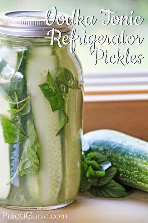 Dill Pickle Vodka, Recipes Using Dill, Pickle Vodka, Vodka Mixes, Vinegar Cucumbers, Vodka Tonic, Garlic Infused Olive Oil, Vodka Brands, Refrigerator Pickles