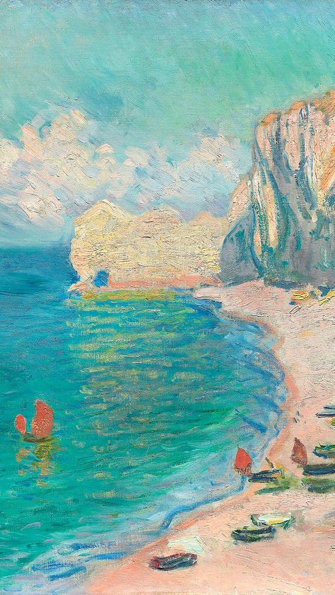 Claude Monet Water Lilies, Claude Monet Paintings, Claude Monet Art, Monet Art, Monet Paintings, Johannes Vermeer, Art Institute Of Chicago, Beach Painting, Salvador Dali