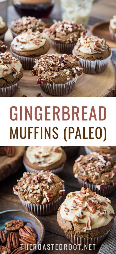 Gluten Free Gingerbread Muffins, Keto Gingerbread Muffins, Holiday Muffins, Paleo Gingerbread Muffins, Paleo Cranberry Orange Muffins, Paleo Muffin, Spiced Muffins, Paleo Gingerbread Cookies, Low Glycemic Desserts