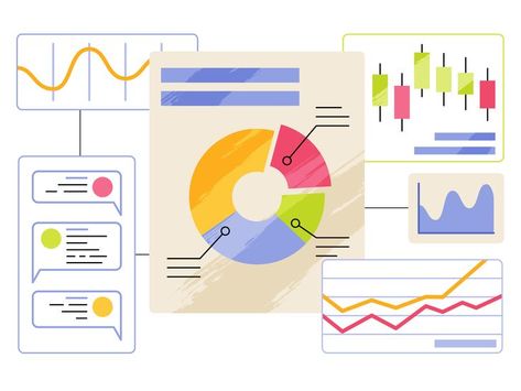 Statistics Illustration, Analytics Illustration, Statistics Design, Dashboard Illustration, Line Graph, Presentation Background, Empty State, Data Charts, Web Analytics