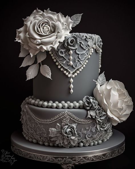 Goth Wedding Cake Victorian Gothic, Skull Wedding Ideas, Small Goth Wedding Cake, Addams Family Wedding Cake, Elegant Halloween Wedding Cake, Untraditional Wedding Cakes, Goth Cake Wedding, Victorian Style Wedding Cake, Gothic Cake Wedding